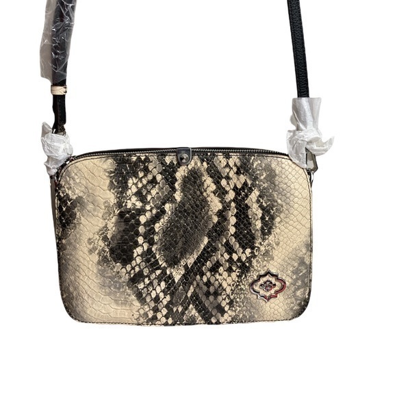 Oryany NWT silver embossed leather crossbody bag